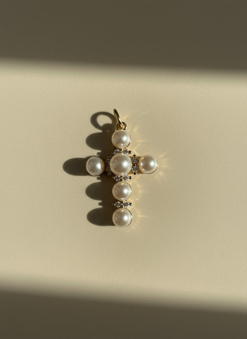 Pearl Cross Pendant