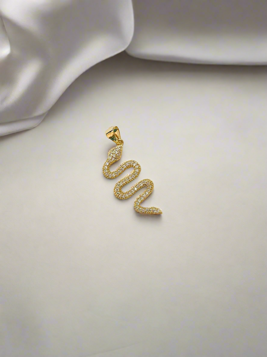 Diamond Snake Pendant