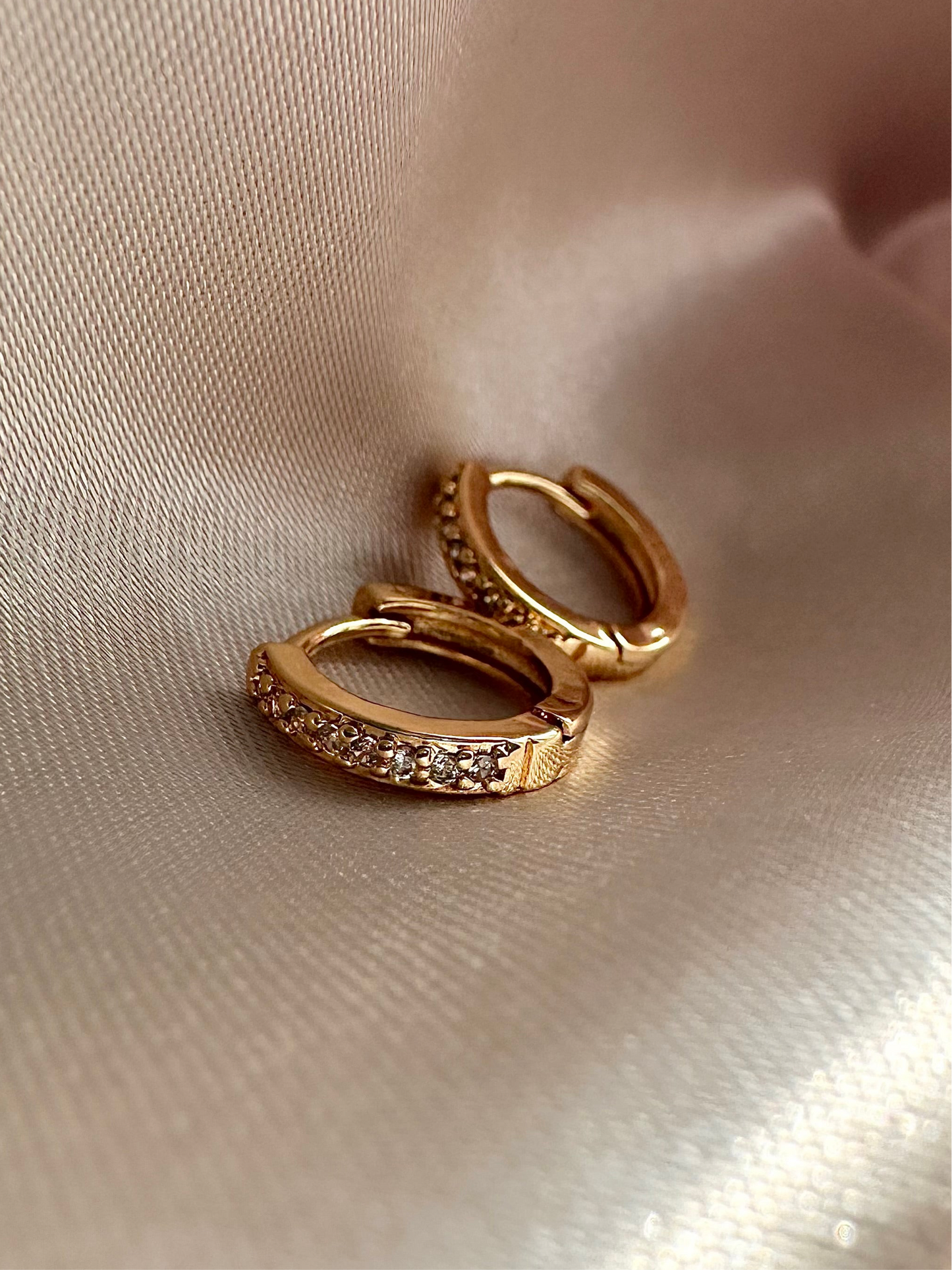 Mini Diamond Huggies