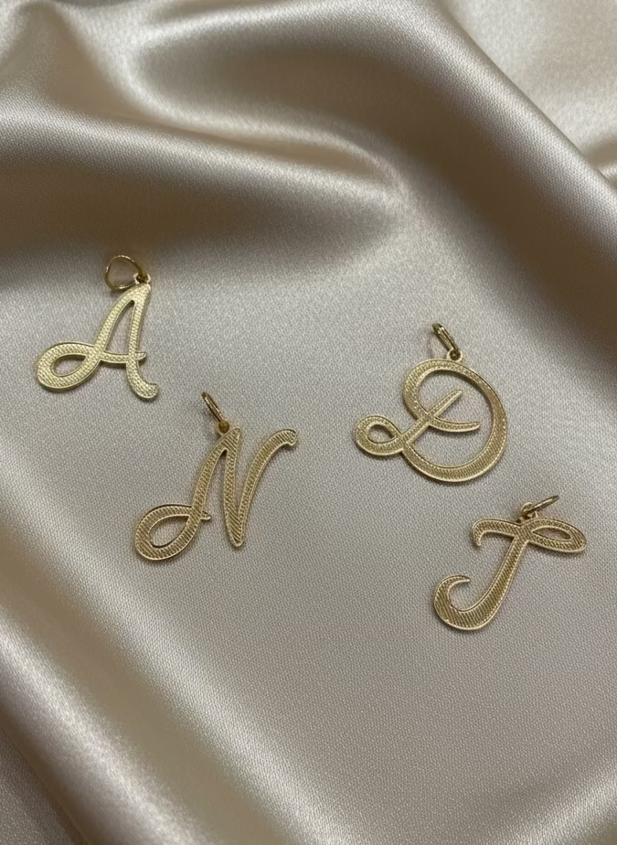 Cursive Letter Pendants