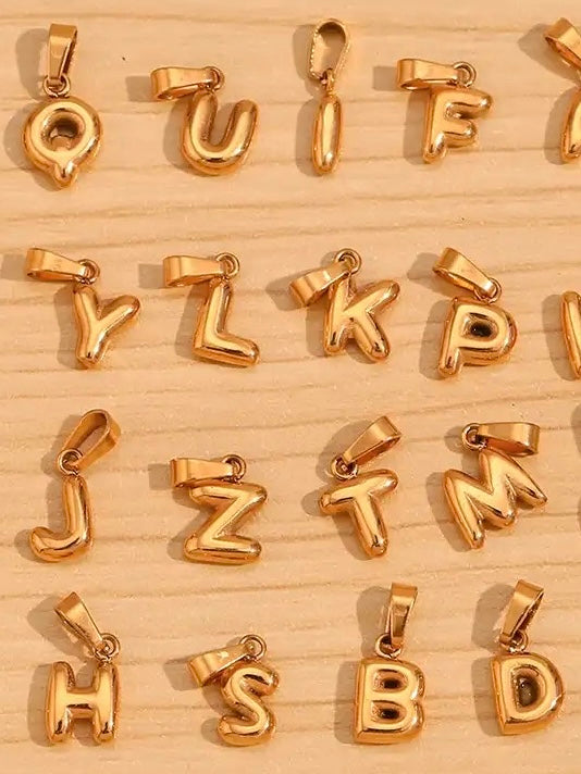 Mini Bubble Letter Pendants
