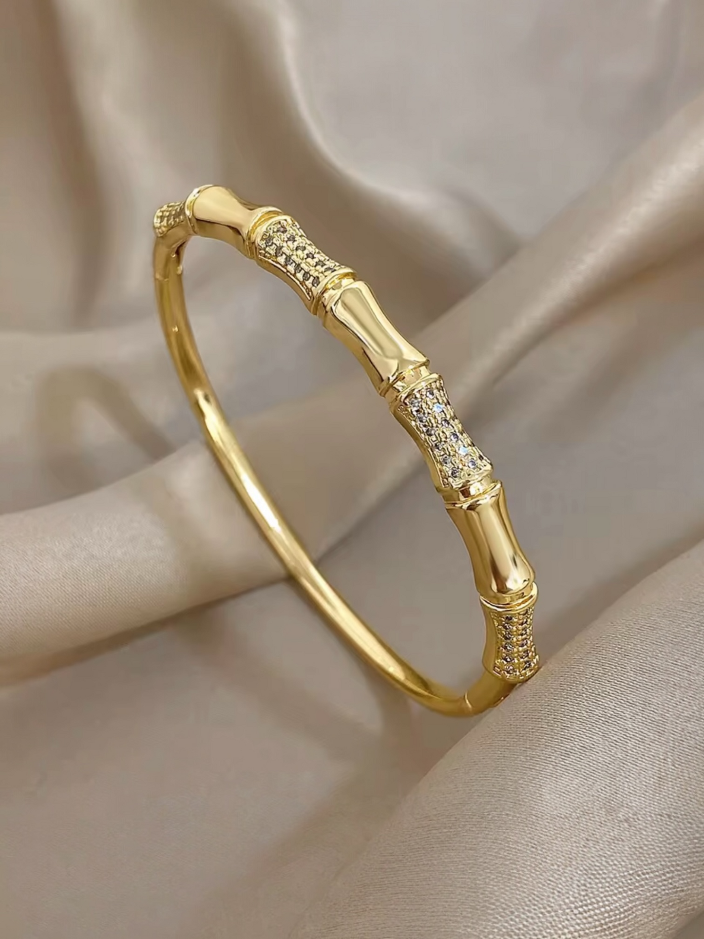 Diamond Bamboo Bangle
