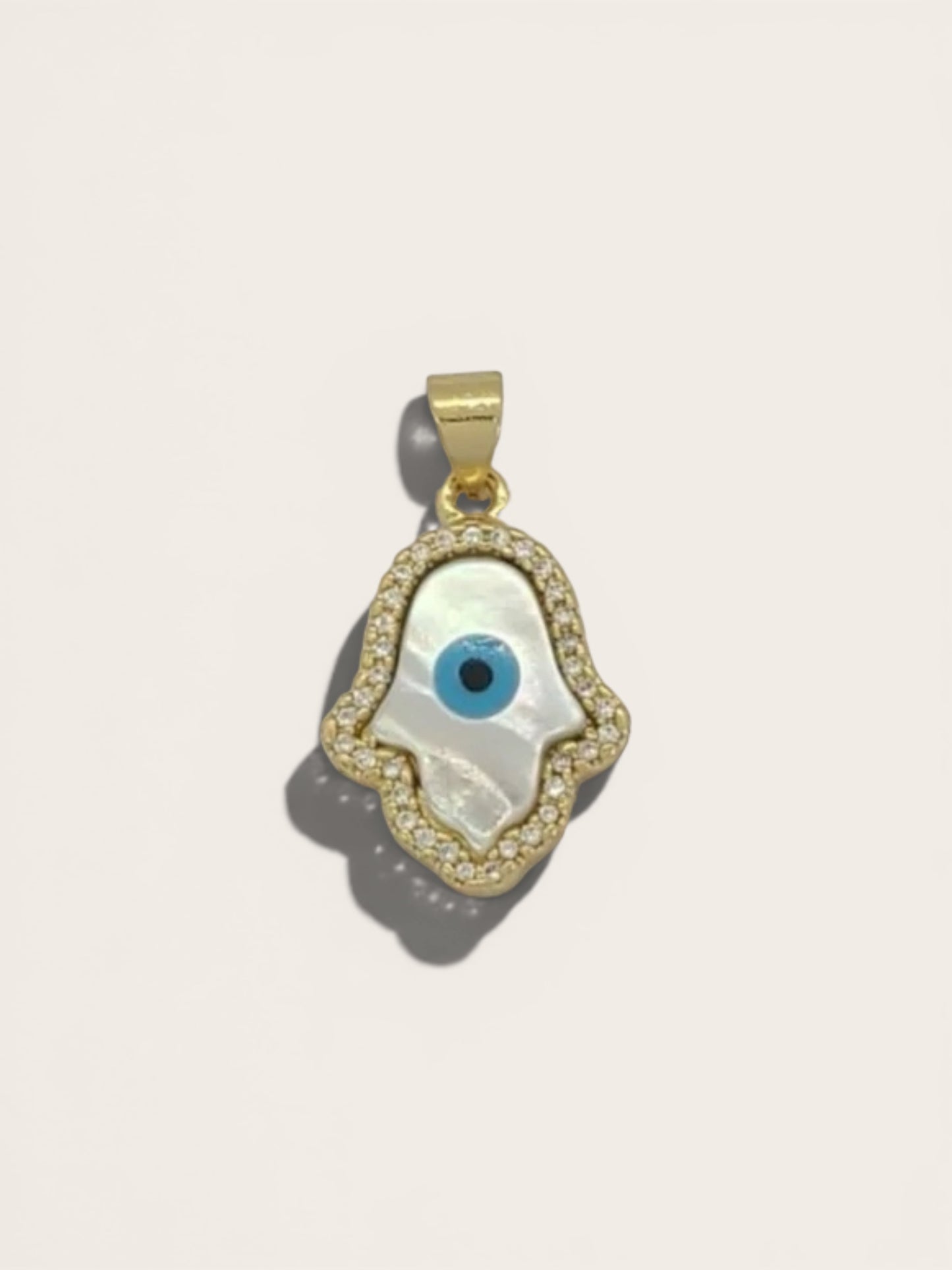 Evil Eye Hamsa Hand Pendant
