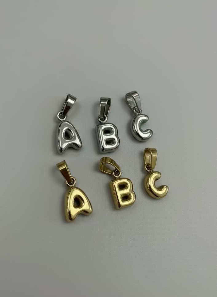 Mini Bubble Letter Pendants