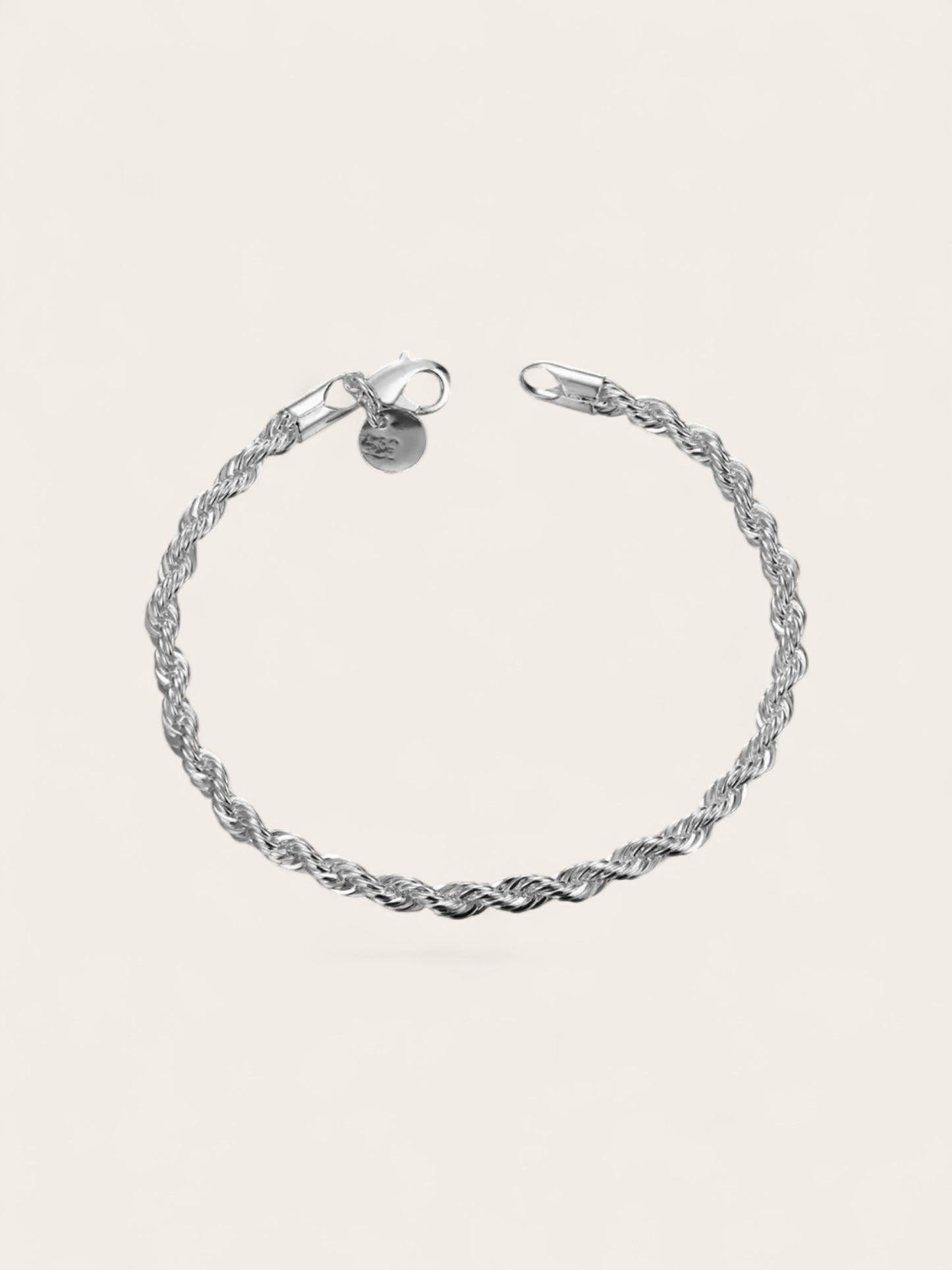 Silver Rope Bracelet