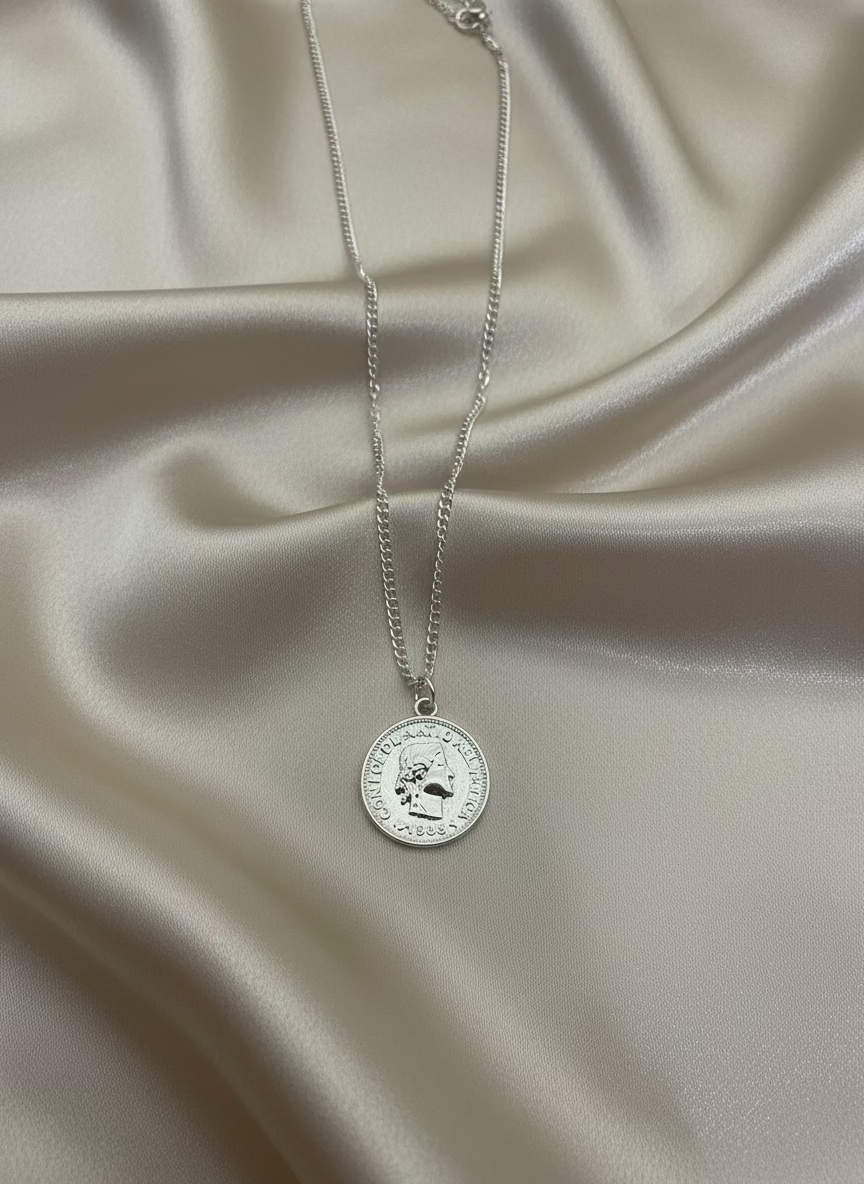 Silver Coin Necklace