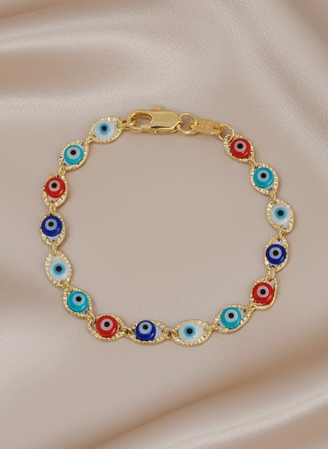 Multi Colour Eye Bracelet