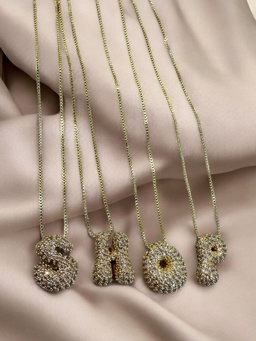 Mini Bubble Letter Necklace