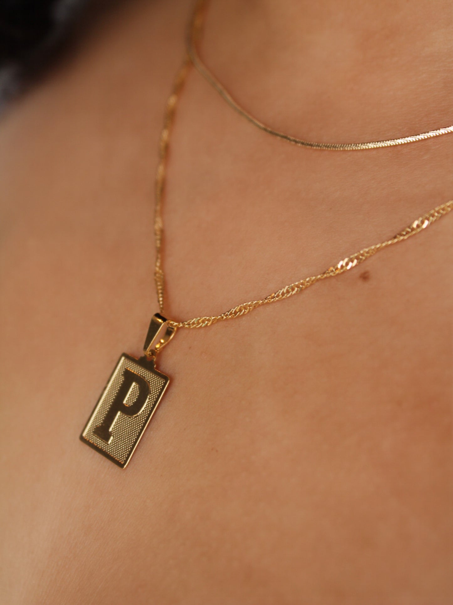 Square Letter Pendants