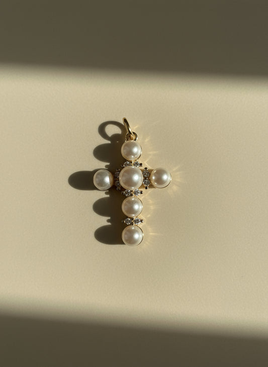 Pearl Cross Pendant