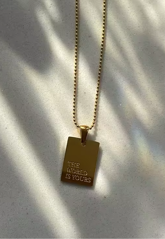 The World is Yours Necklace
