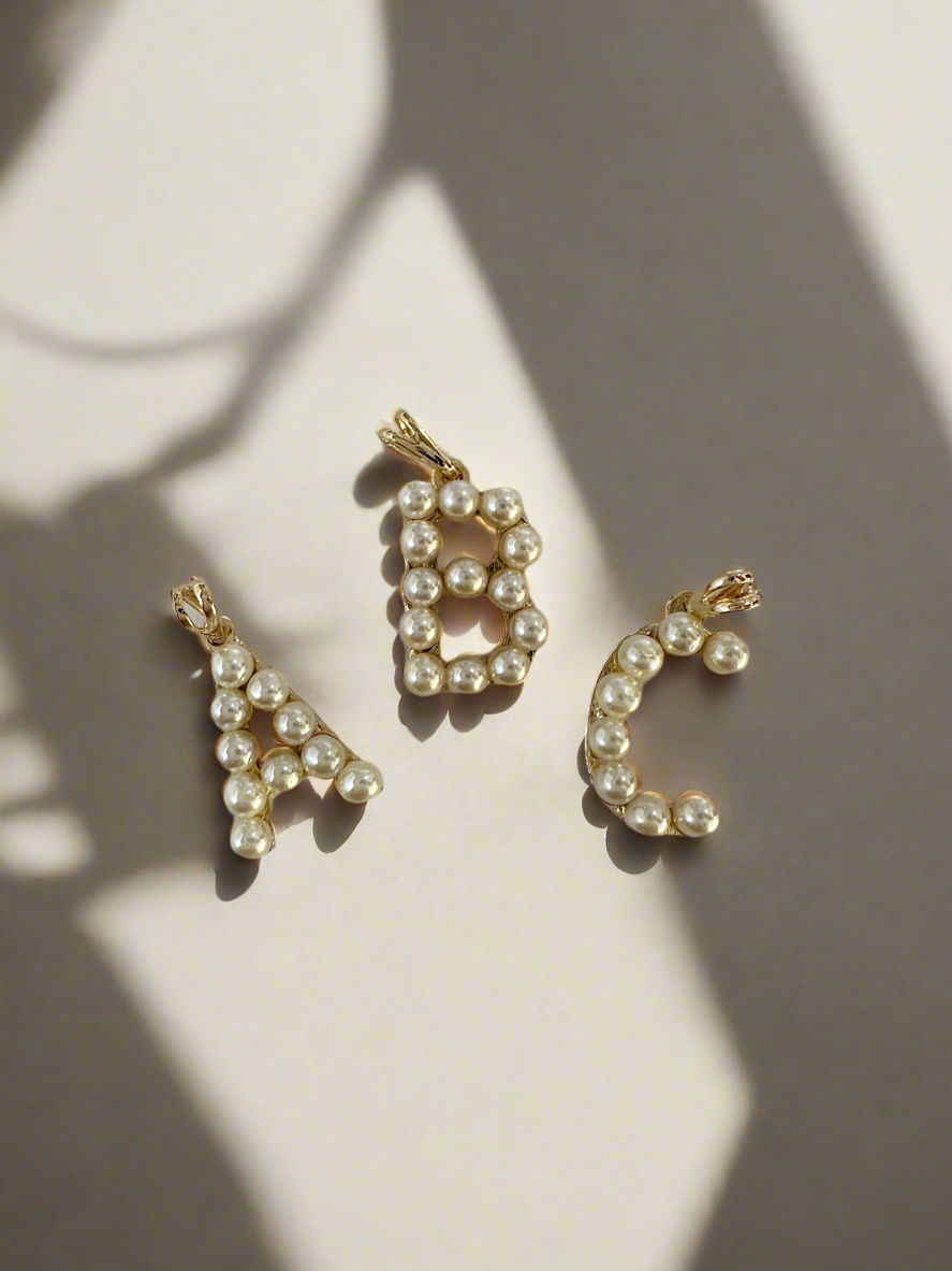Pearl Letter Pendants