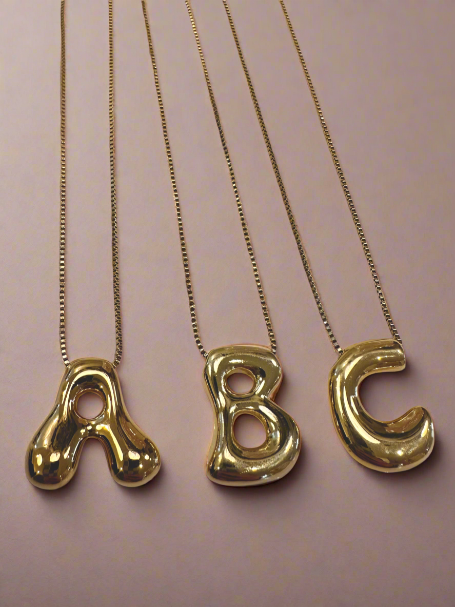 Bubble Letter Necklace
