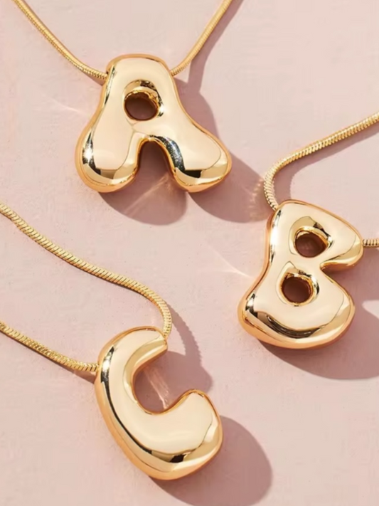 Bubble Letter Necklace