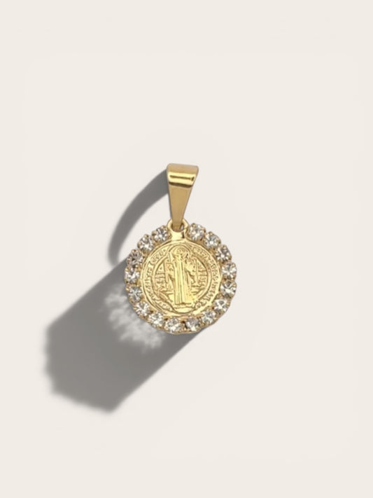 Mini Diamond Saint Pendant