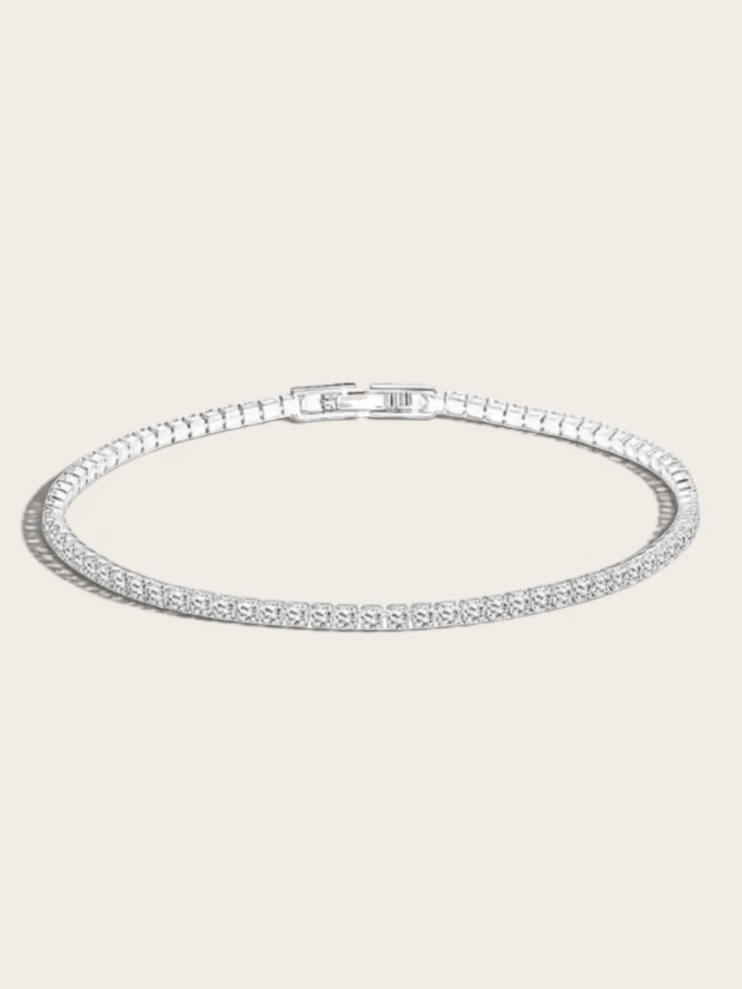 Mini Silver Tennis Bracelet