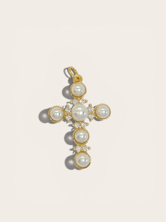 Pearl Cross Pendant