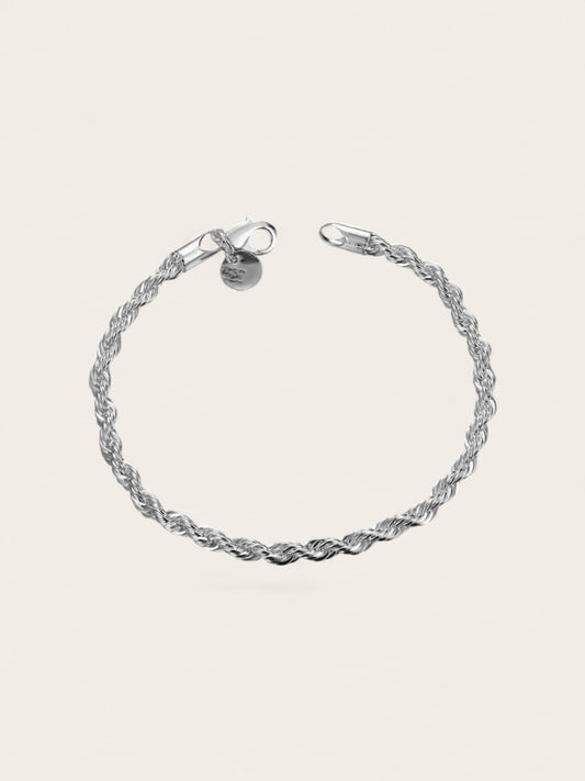 Silver Rope Bracelet