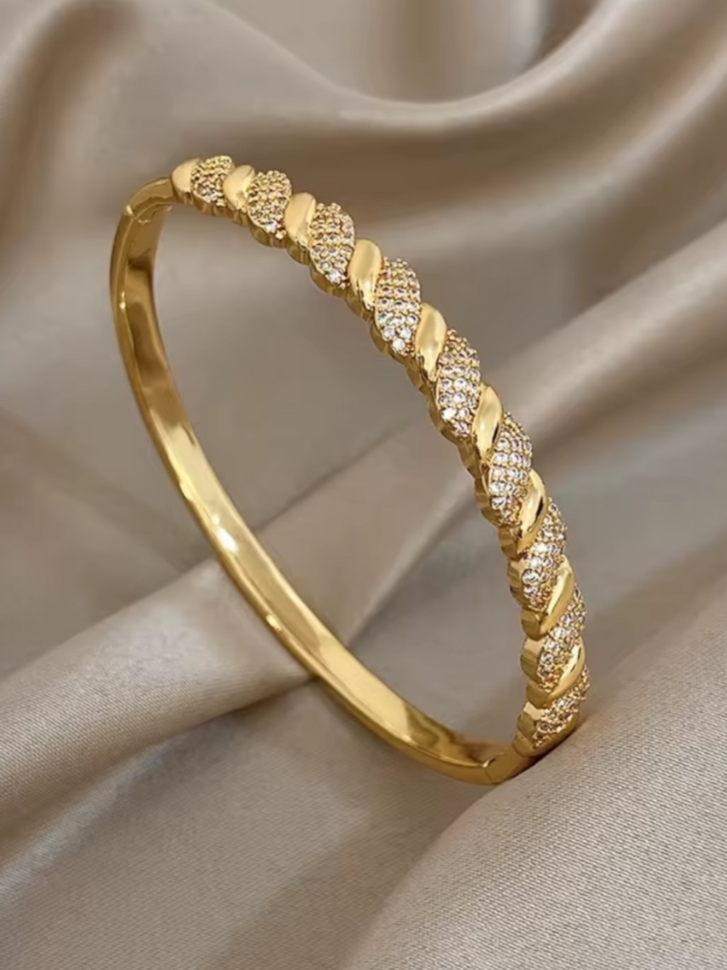 Twisted Luxe Bangle