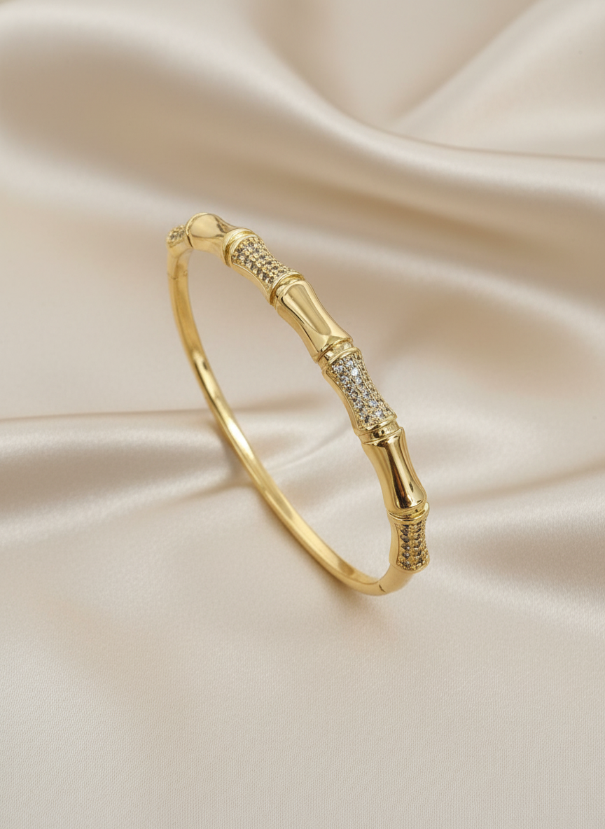 Diamond Bamboo Bangle