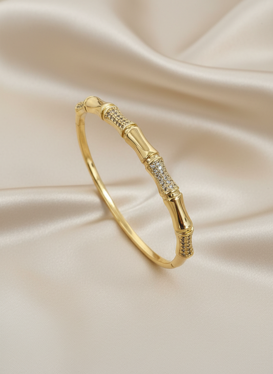 Diamond Bamboo Bangle