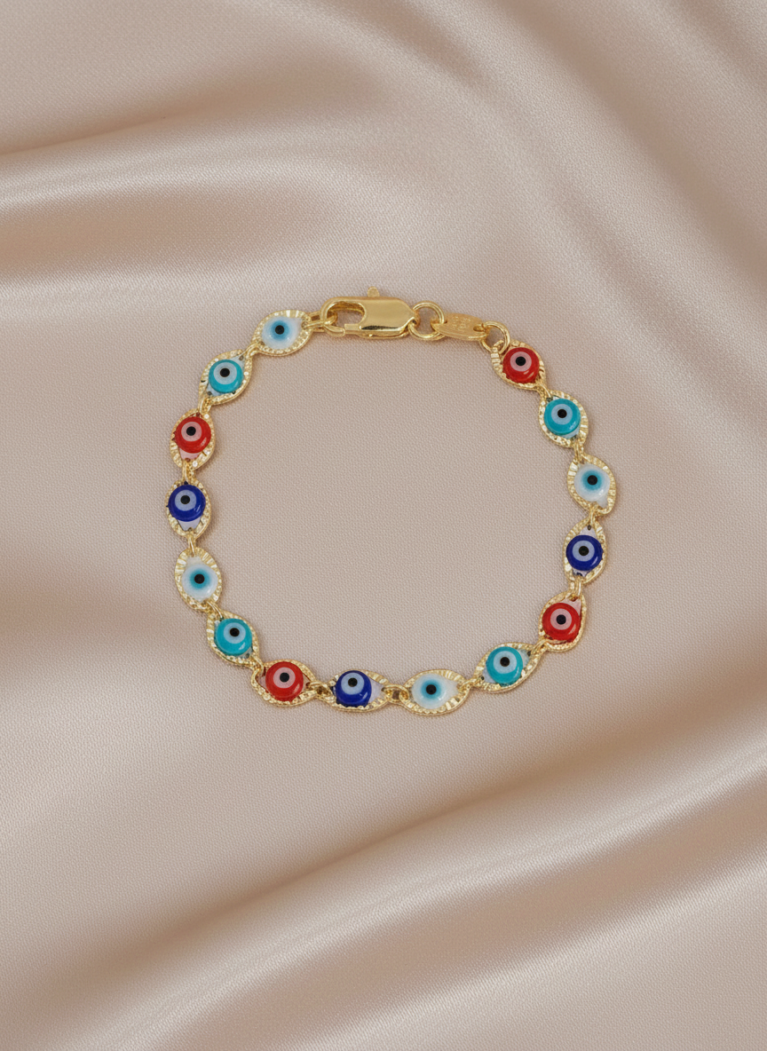 Multi Colour Eye Bracelet