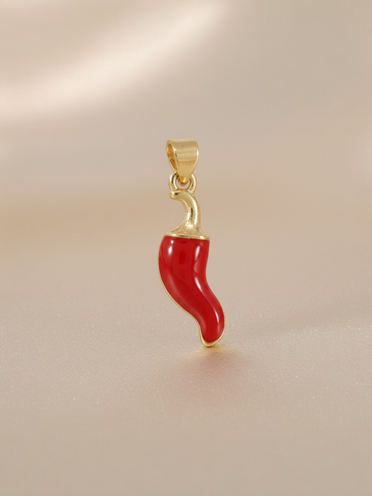 Red Corno Pendant