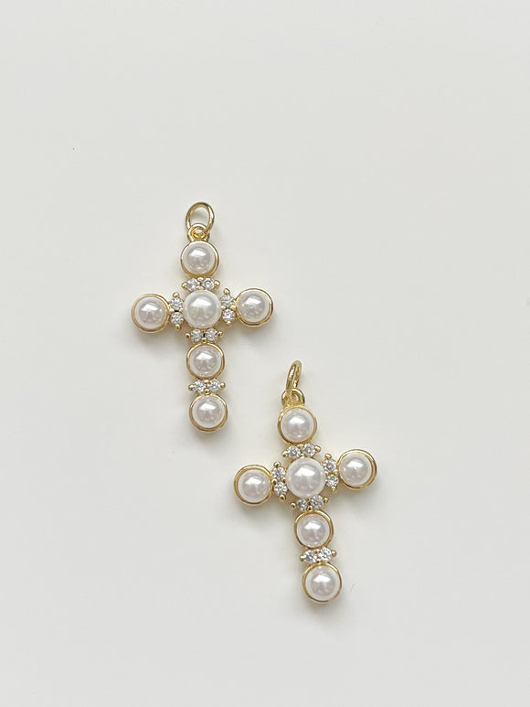 Pearl Cross Pendant