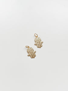 Detailed Hamsa Hand Pendant